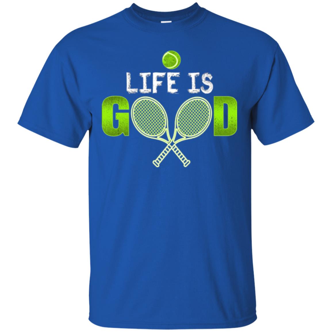 Tennis Lovers T-shirt Life Is Good Royal