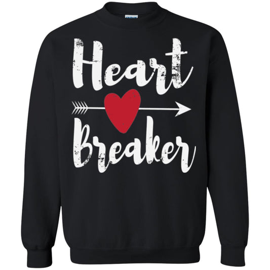 Valentines Day T-shirt Heart Breaker T-shirt Black