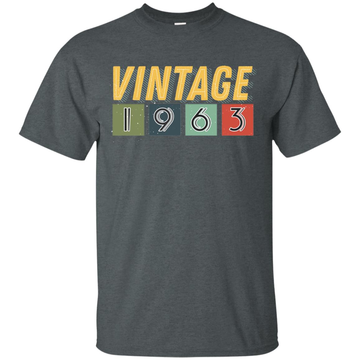 Vintage 1963 55th Birthday Gift Shirt For Mens Or Womens Dark Heather