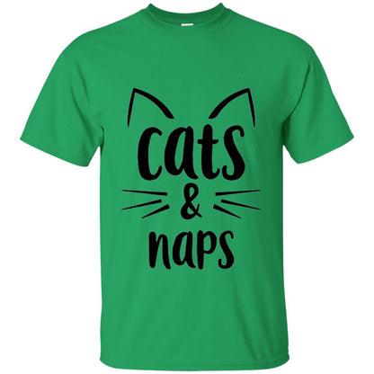 Cats And Naps Lovers T-shirt Irish Green