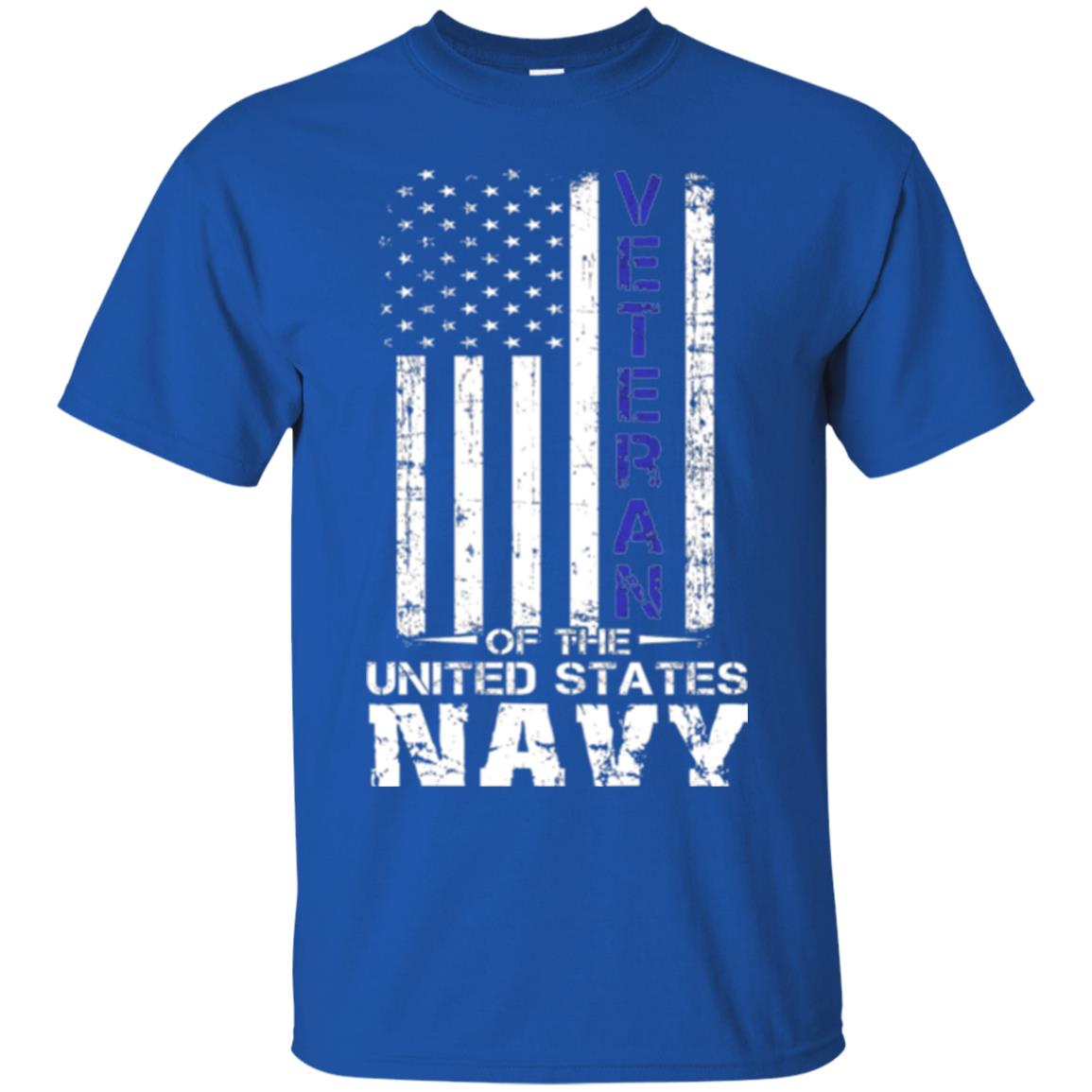 Us Navy Veteran T-shirt Royal
