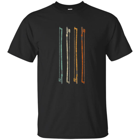 String Player T-shirt Vintage Retro 70s Orchestra Black