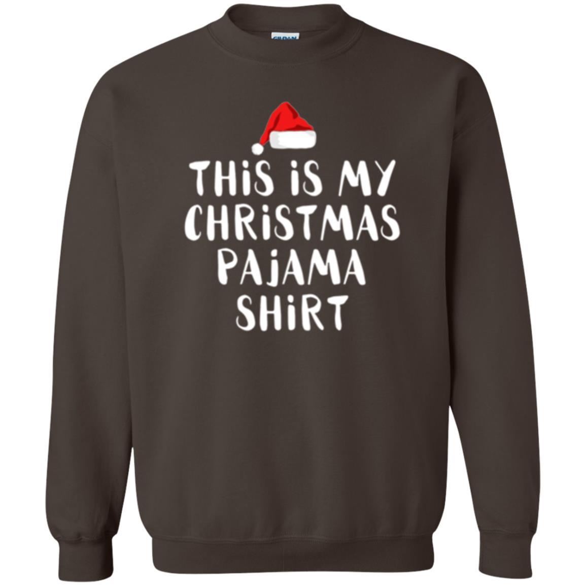 Christmas T-shirt This Is My Christmas Pajama Dark Chocolate