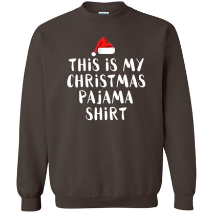 Christmas T-shirt This Is My Christmas Pajama Dark Chocolate