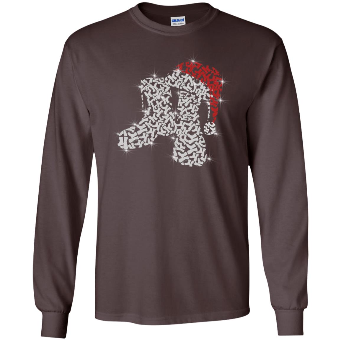 Veteran Boot With Santa Hat Merry Christmas Gift Shirt For Mens Womens Dark Chocolate
