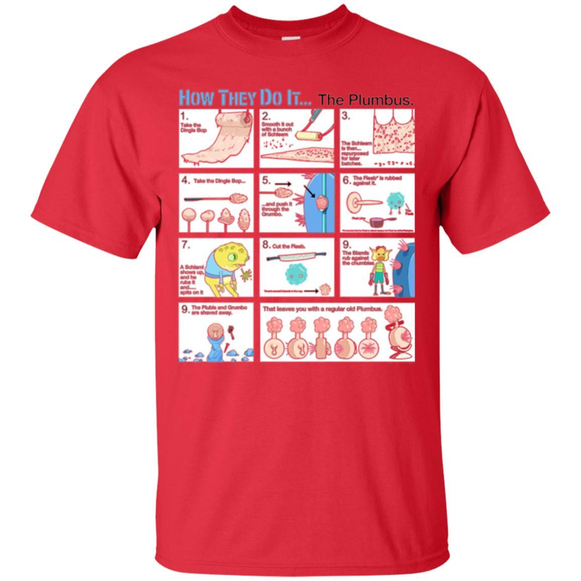 Film T-shirt How They Do Itthe Plumbus Red