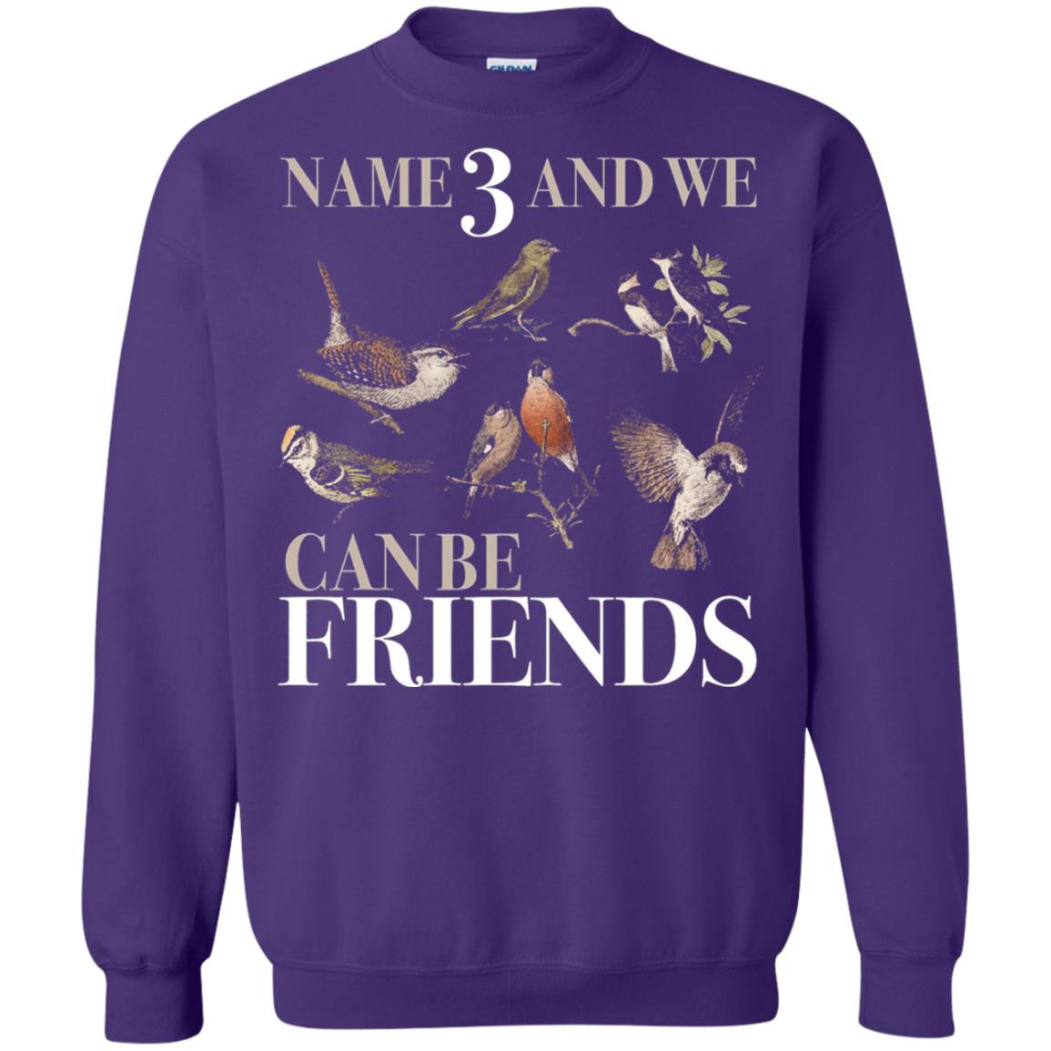 Birdwatching Shirt Name 3 And We Can Be Friends Purple