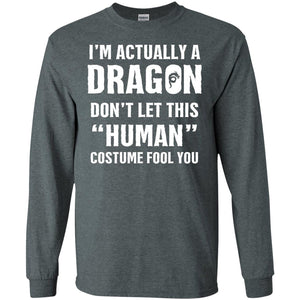 I_m Actually A Dragon Funny Halloween T-shirt