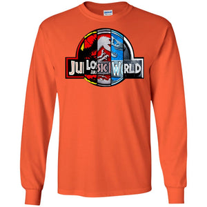 Jurassic World Movie Fan ShirtG240 Gildan LS Ultra Cotton T-Shirt