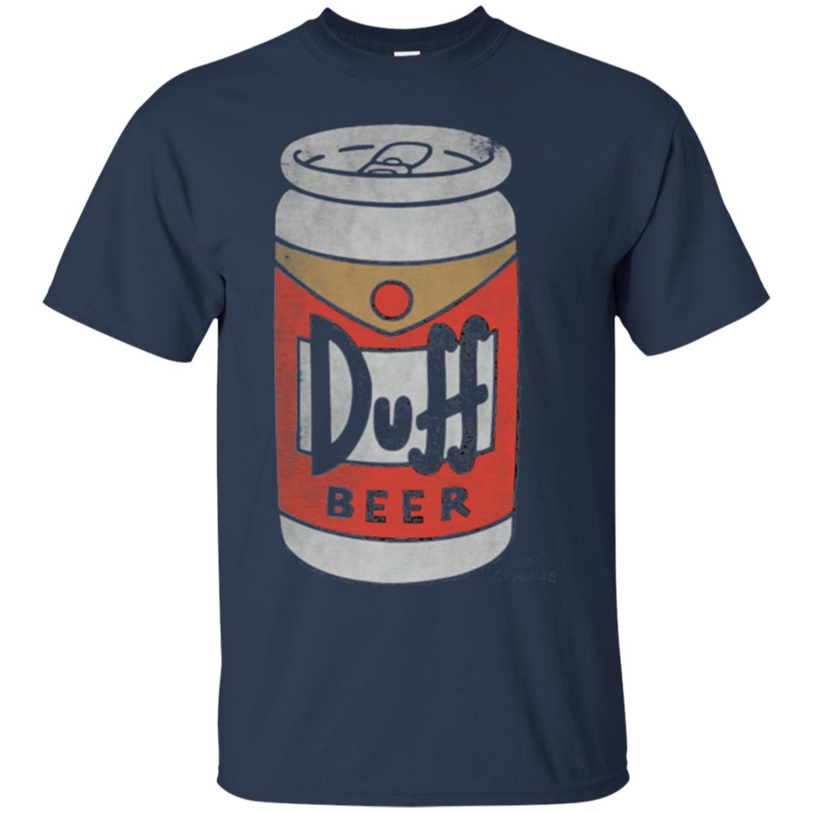 Iconic Brew T-shirt The Simpsons Duff Beer Navy