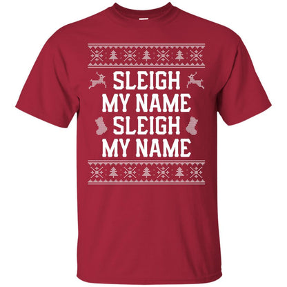 Christmas T-shirt Sleigh My Name Cardinal