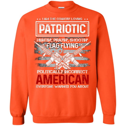 Politically Incorrect American Everyone Warned You About Military Shirt Orange