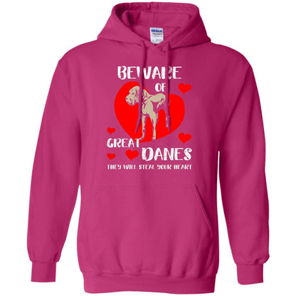 Beware Of Great Danes They Will Steal Your Heart Cute Shirt Heliconia