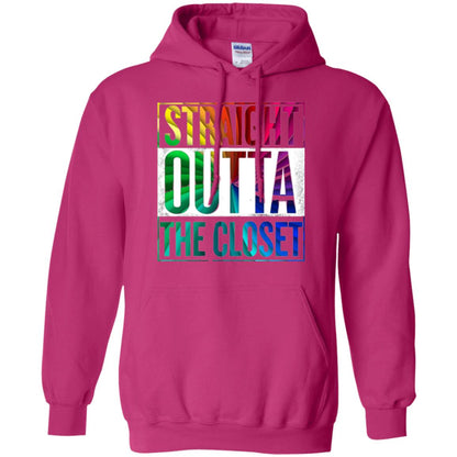Gay Pride Lgbt T-shirt Straight Outta The Closet Heliconia