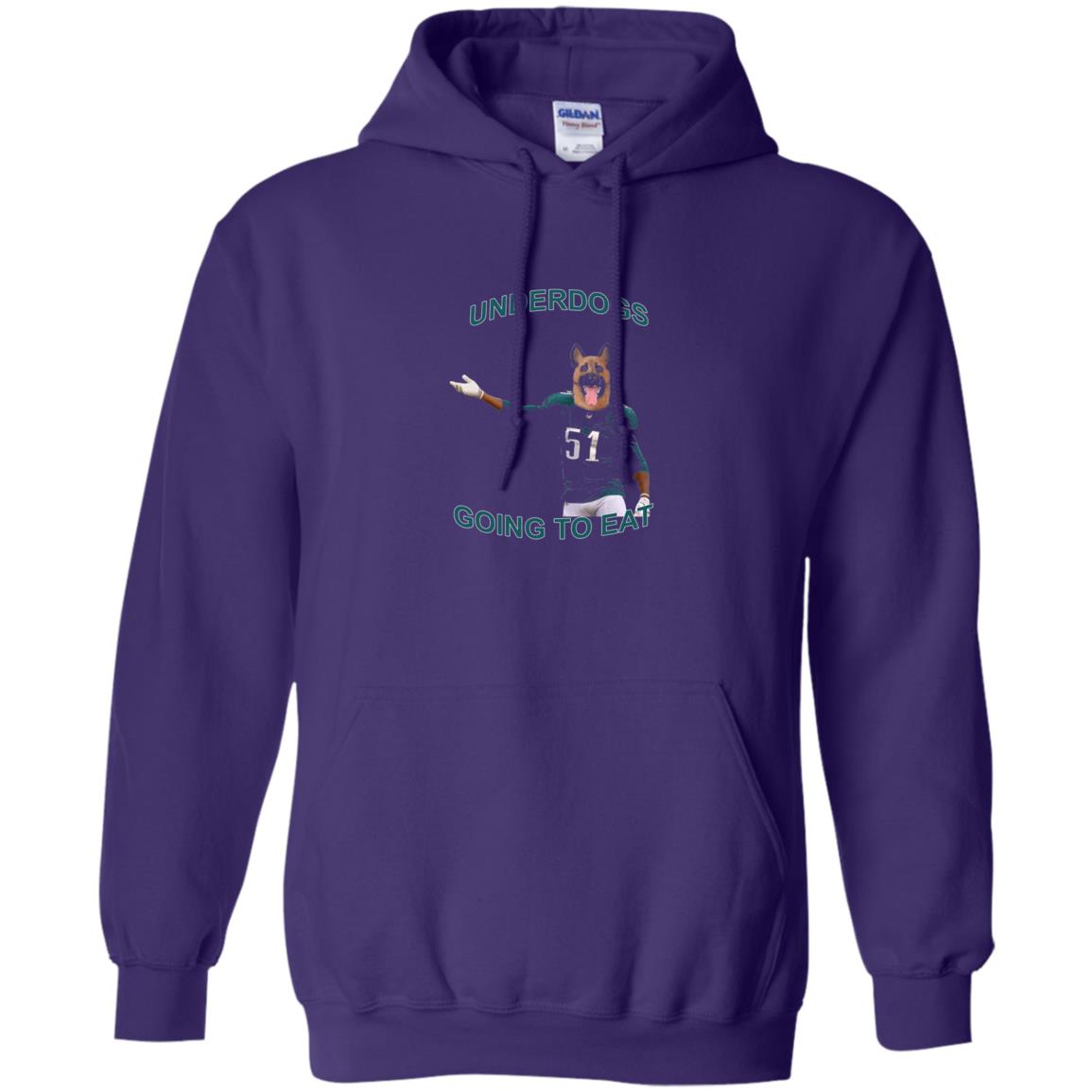 Football T-shirt Underdogs Going To Eat Purple