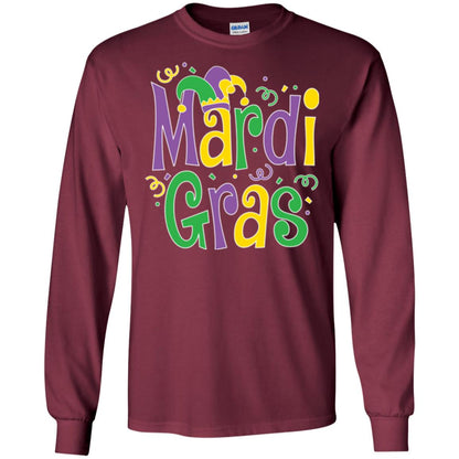 Mardi Gras T-shirt Mardi Gras Party T-shirt Maroon