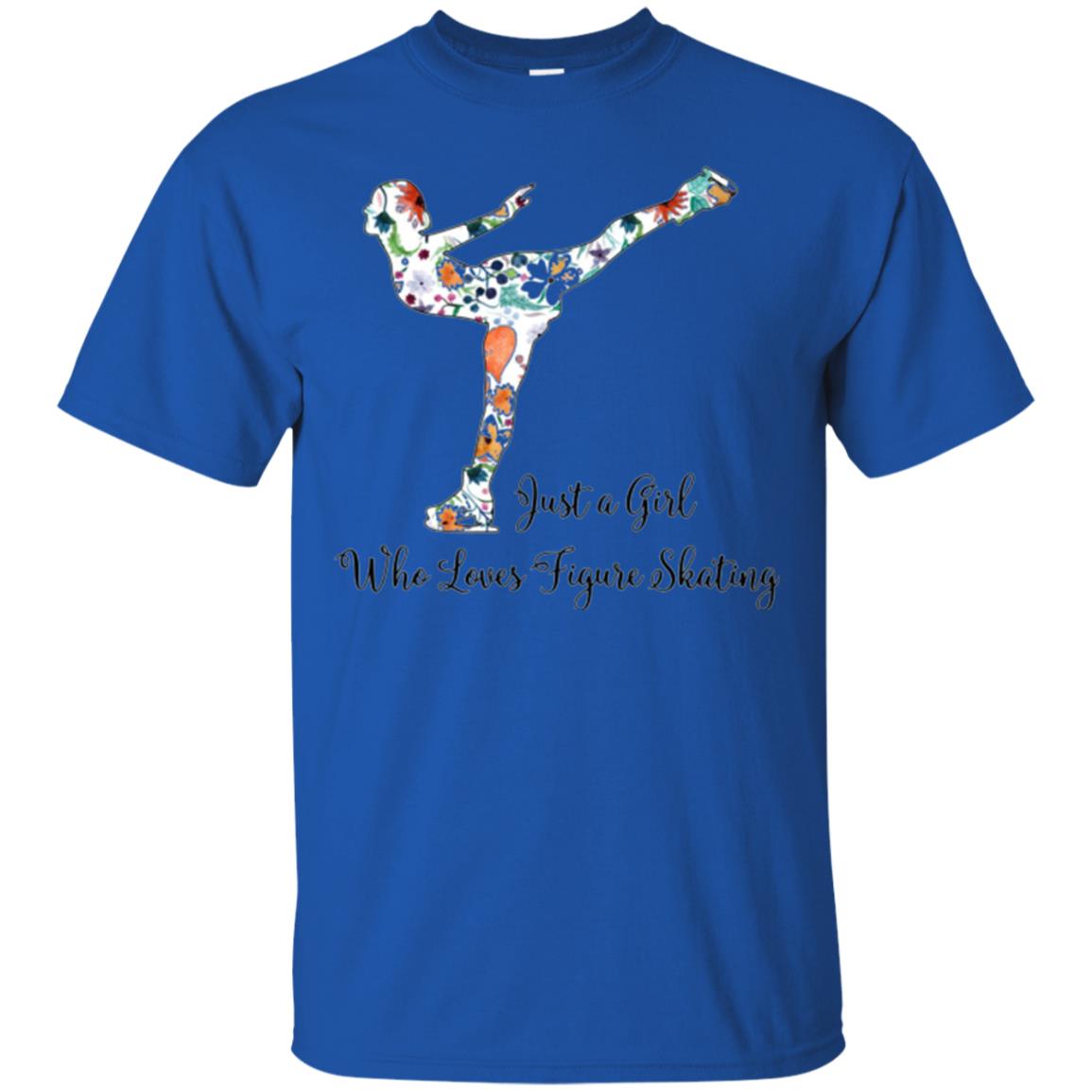 Just A Girl Who Loves Figure Skating T-shirt Royal
