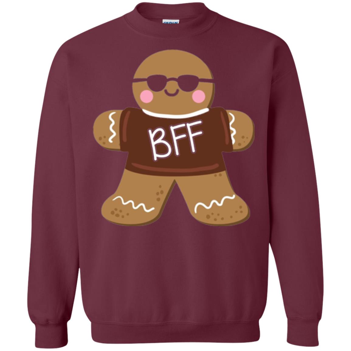 Gingerbread T-shirt Best Friend Forever Maroon