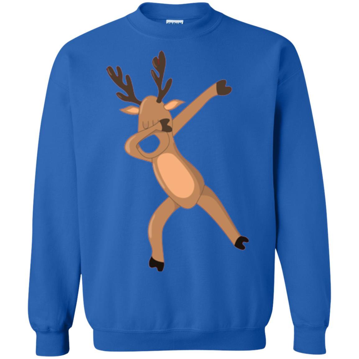 Christmas T-shirt Dabbing Reindeer Royal
