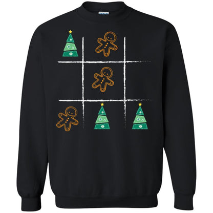 Christmas T-shirt Tic Tac Toe Board Game Black