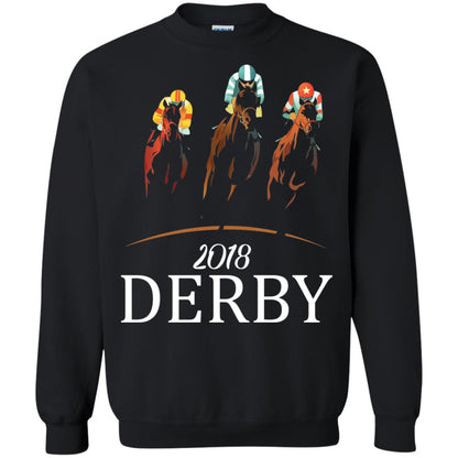 Derby 2018 Jockey Horse Racing T-shirt Black