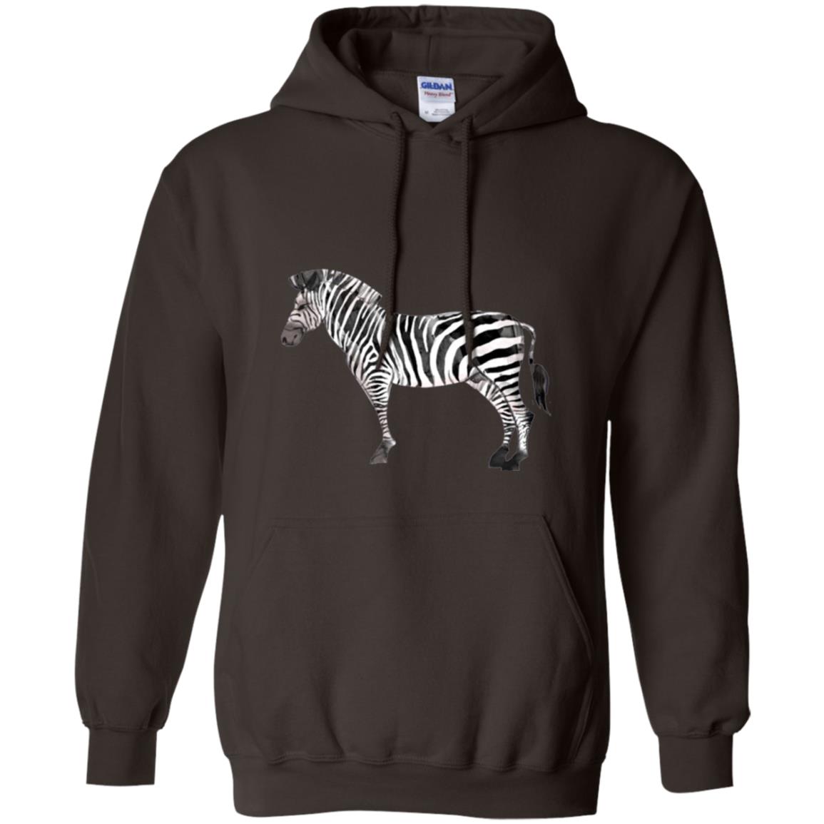 Awesome Zebra T-shirt Dark Chocolate