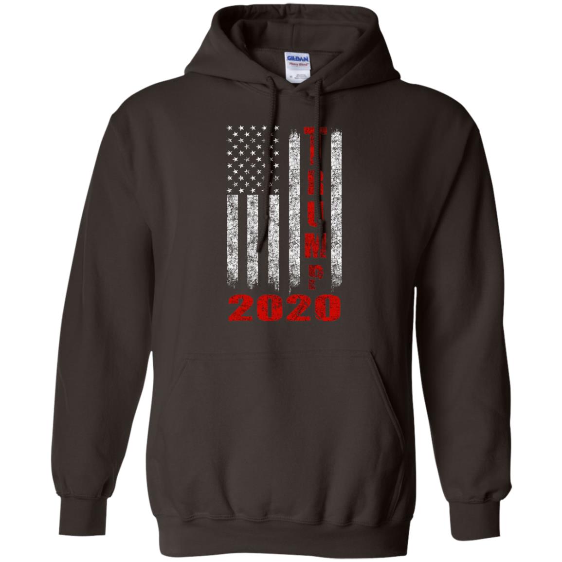 American Flag Vintage Design Trump 2020 T-shirt Dark Chocolate