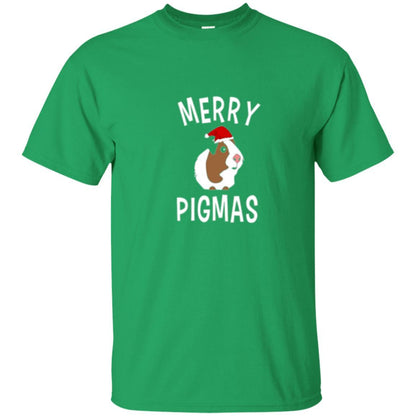 Guinea Pig Lover T-shirt Merry Christmas Pigmas Irish Green