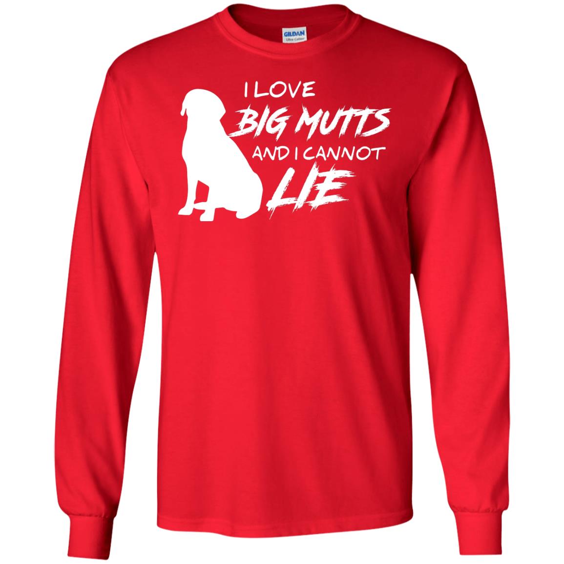 Dog Lover T-shirt I Love Big Mutts And I Cannot Lie Red