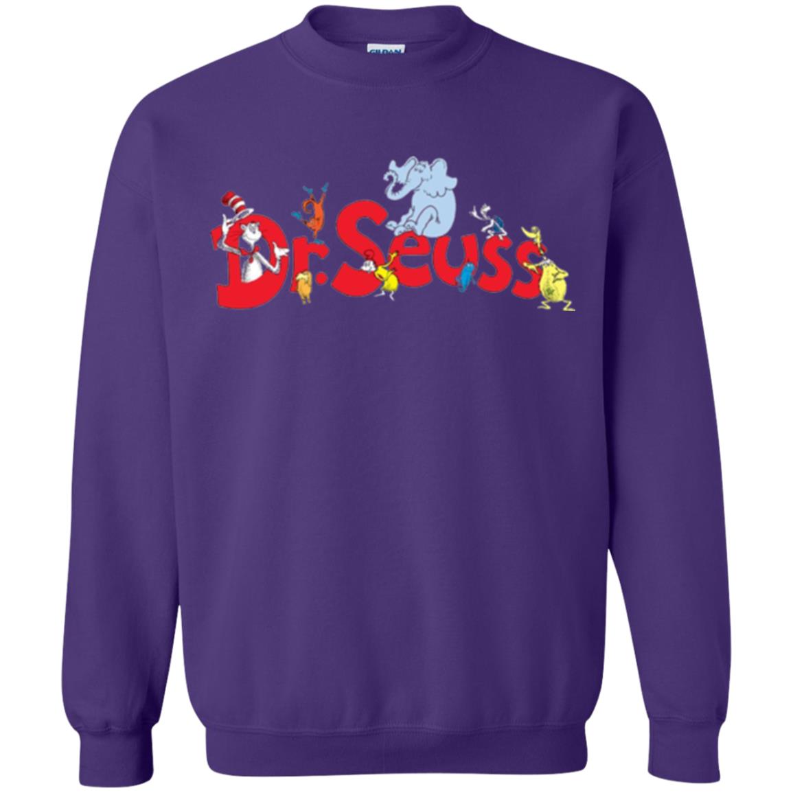Dr. Seuss Family National Wear Red Day T-shirt Purple