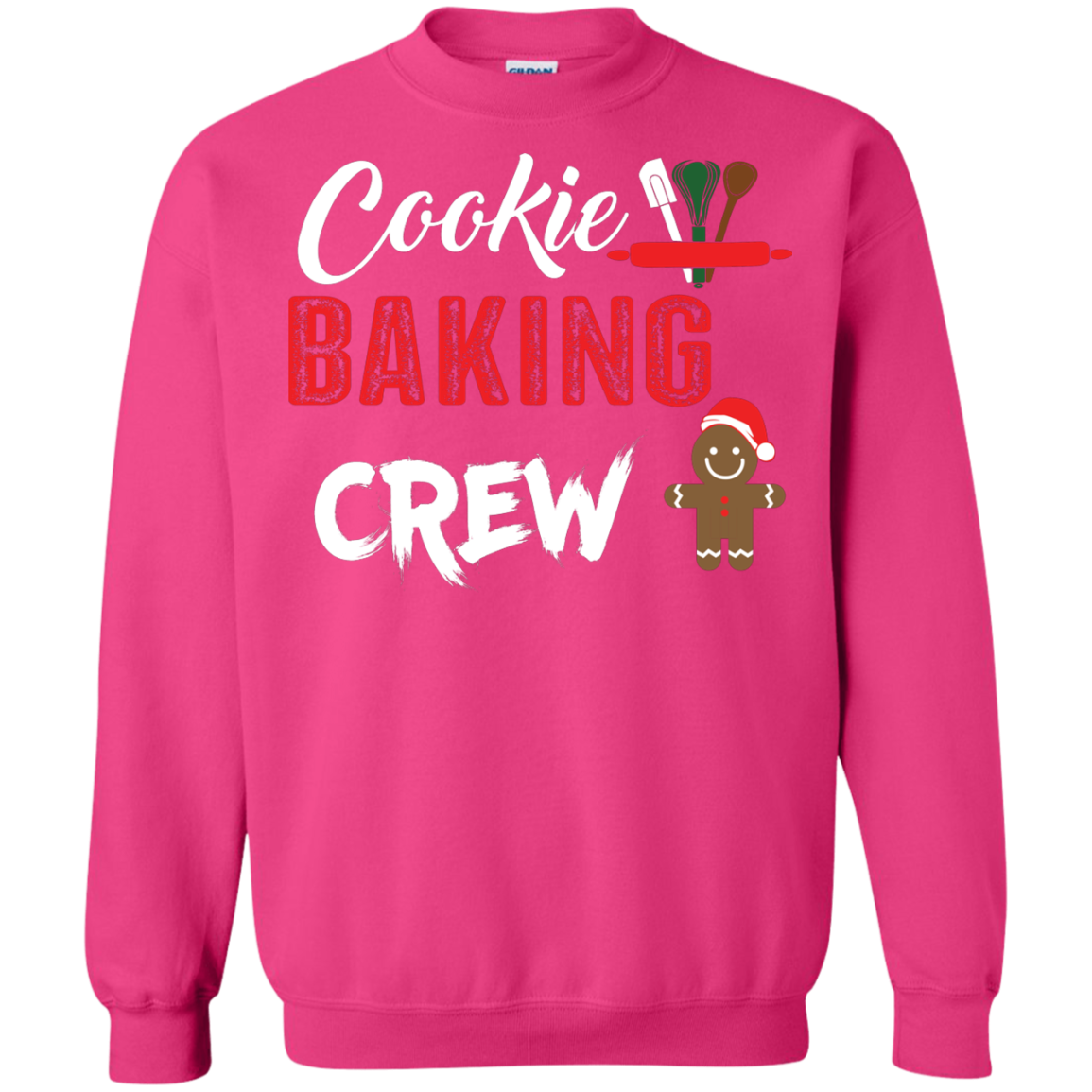 Christmas T-Shirt Cookie Baking Crew Heliconia
