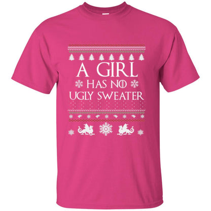 Christmas T-shirt Girl Has No Ugly Sweater Heliconia