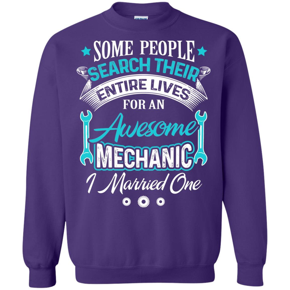 Mechanic T-shirt Some People Search Their Entire Lives For An Awesome Mechanic Purple