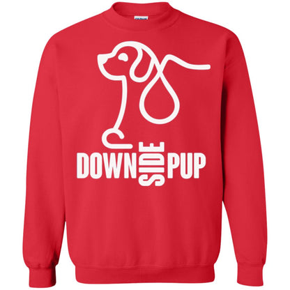 Dog Lover T-shirt Down Side Pup T-shirt Red