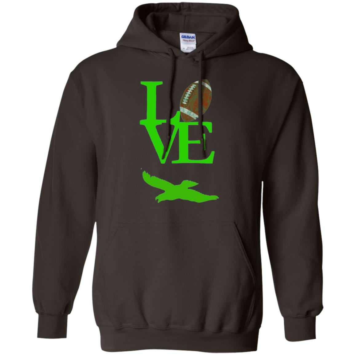 Football Lover T-shirt Love Football Flying Bird T-shirt Dark Chocolate
