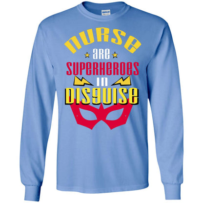 Nurse Are Superheroes In Disguise Movie Fan T-shirt Carolina Blue