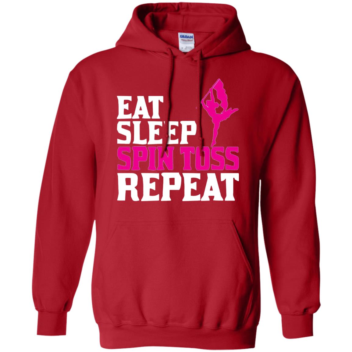 Eat Sleep Spin Toss Repeat Color Guard T-shirt Red