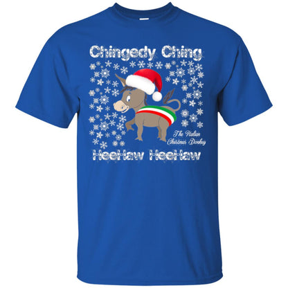 Christmas T-shirt The Italian Christmas Donkey Royal