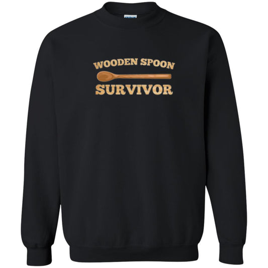 Sarcastic T-shirt Wooden Spoon Survivor T-shirt Black