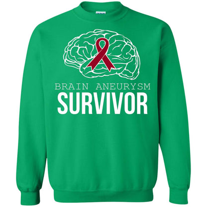 Brain Aneurysm Survivor T-shirt Irish Green