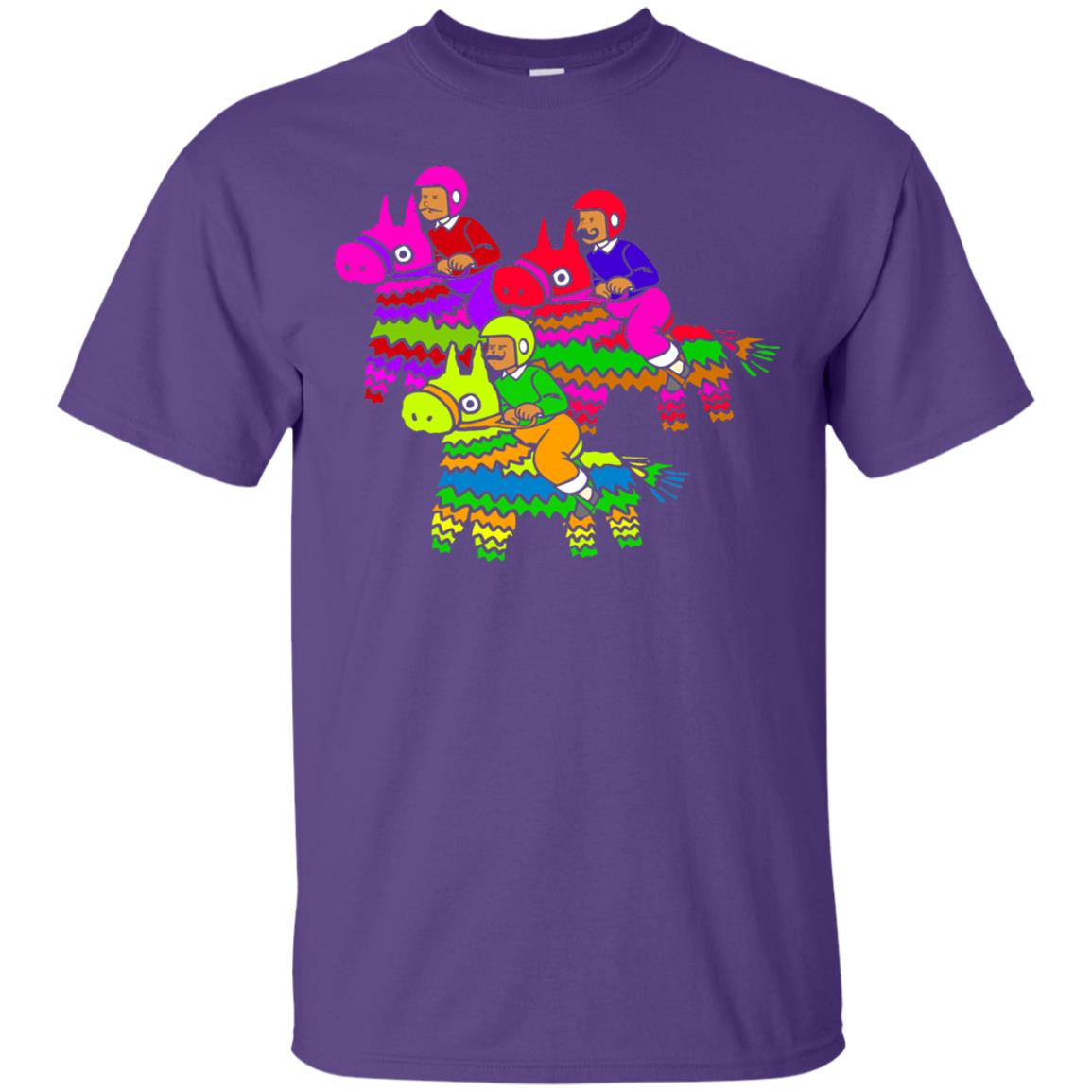Cinco De Derby Pinata Jockeys Horse Race T-shirt Purple