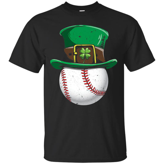 Leprechaun St. Patrick_s Day Baseball Ball T-shirt Black