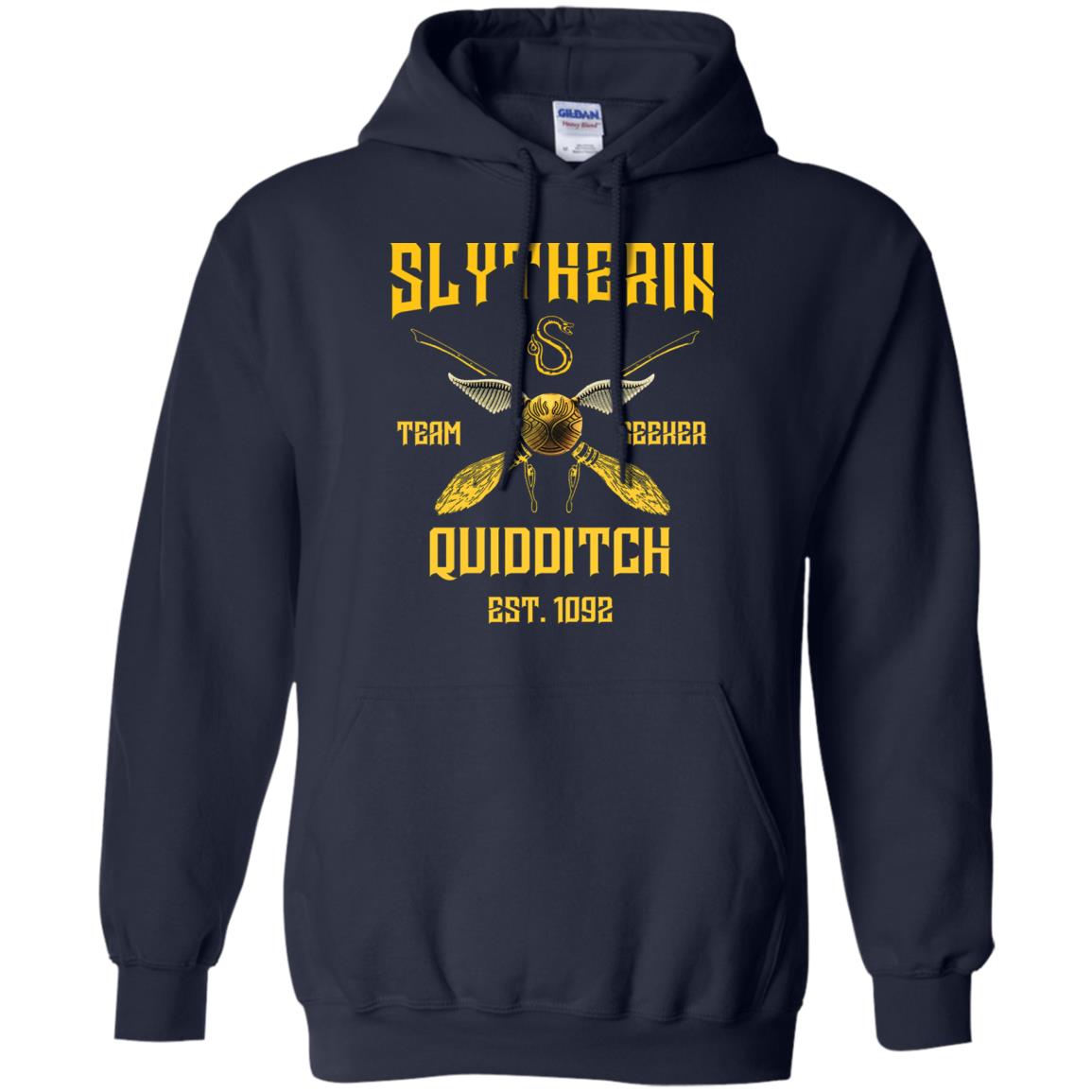 Slytherin Quiddith Team Seeker Est 1092 Harry Potter ShirtG185 Gildan Pullover Hoodie 8 oz.