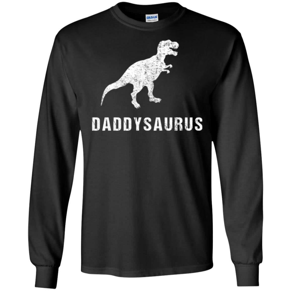 Dad T-shirt Daddysaurus Black