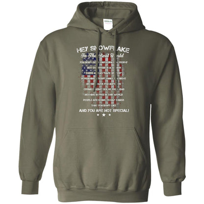 Hey Snowflake In The Real World You Don't Get A Participation Trophy Military T-shirt Military Green