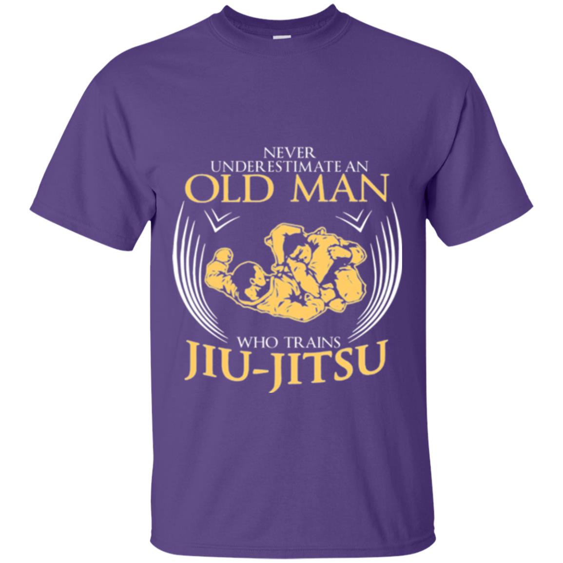 Old Man Who Trains Jiu Jitsu Jiu Jitsu T-shirt Purple