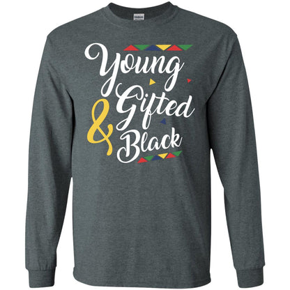 African American T-shirt Young Gifted And Black Dark Heather