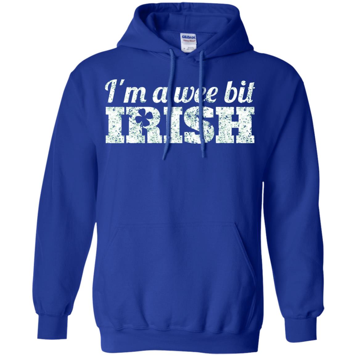I_m Wee Bit Irish Funny Irish Heritage St Paddy_s Day T-shirt Royal