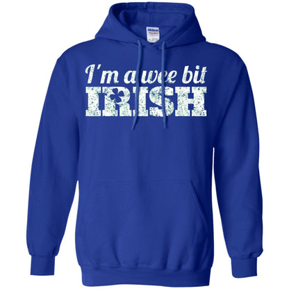 I_m Wee Bit Irish Funny Irish Heritage St Paddy_s Day T-shirt Royal