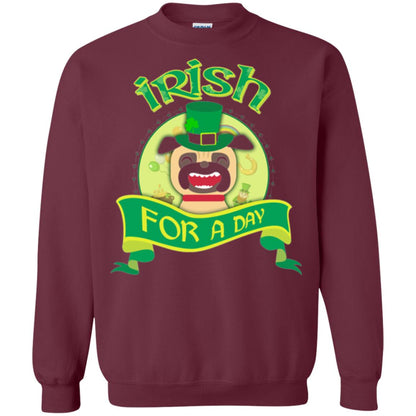 Saint Patrick_s Day T-shirt Amazing I_m Irish Pug Maroon